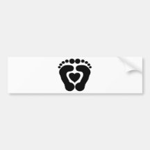 Amour de pied autocollants pour voiture