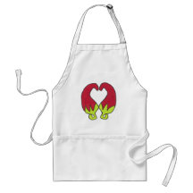 Amour de poivre de piment tabliers