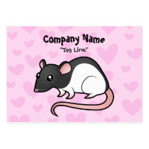 Amour de rat modèle de carte de visite