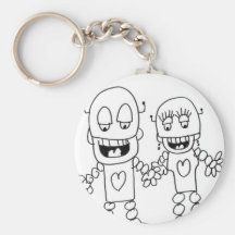 Amour de robot porte-clés