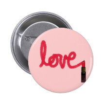 Amour de rouge à lèvres pin's