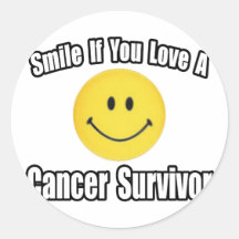 Amour de sourire… un survivant de Cancer Autocollants