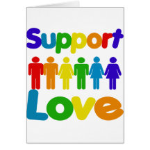 Amour de soutien carte