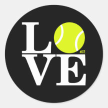 AMOUR de tennis d'as Adhésifs