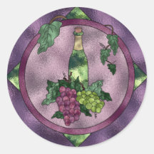 Amour de vin en verre souillé autocollants