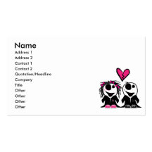 AMOUR DE ZOMBI CARTES DE VISITE PROFESSIONNELLES
