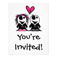 AMOUR DE ZOMBI CARTON D'INVITATION