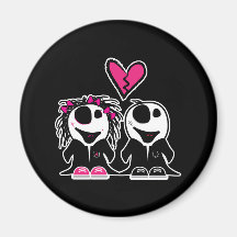 AMOUR DE ZOMBI MAGNETS POUR RÉFRIGÉRATEUR