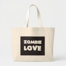 Amour de zombi sacs en toile