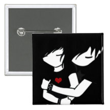 amour d'emo pin's avec agrafe