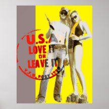 Amour des Etats-Unis il ou le laissent Affiches