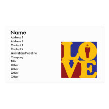 Amour d'investigations modèle de carte de visite