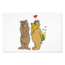 Amour d'ours impression photo