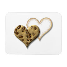 Amour doux de biscuit magnets rectangulaire