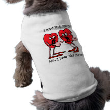 Amour drôle manteaux pour toutous