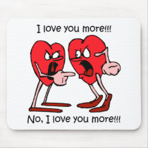 Amour drôle tapis de souris