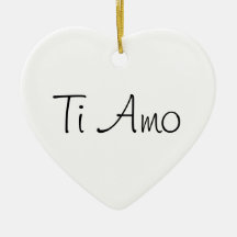 Amour du Ti Amo/I vous Ornement
