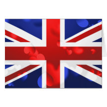 Amour d'Union Jack Cartes De Vœux