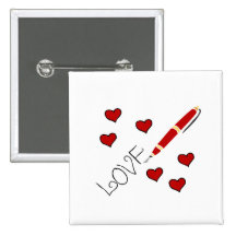 Amour (écriture) badge