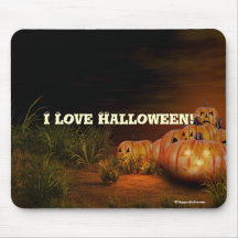 Amour éffrayant Halloween Mousepad de la scène I Tapis De Souris