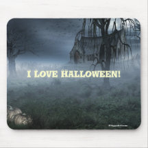 Amour éffrayant Halloween Mousepad de la scène I Tapis De Souris