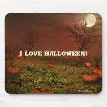 Amour éffrayant Halloween Mousepad de la scène I Tapis De Souris