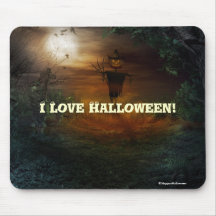 Amour éffrayant Halloween Mousepad de la scène I Tapis De Souris