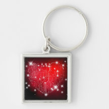 Amour électrique Keychain Porte-clé