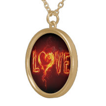Amour en feu collier