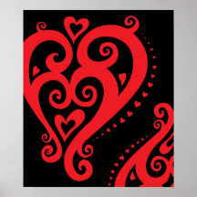 Amour en filigrane affiche