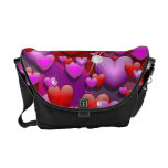 Amour et diamants de coeurs besace