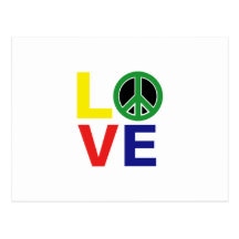 amour et paix cartes postales