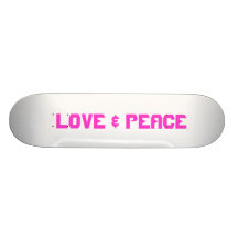 AMOUR ET PAIX PLATEAUX DE SKATEBOARDS CUSTOMISÉS