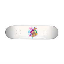 Amour et paix skateboards customisés