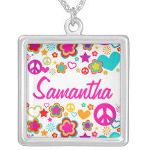 Amour et tout de paix Girly Collier