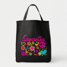 Amour et tout de paix Girly Sac Fourre-tout