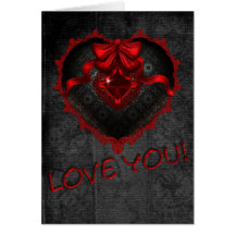 Amour gothique carte de vœux
