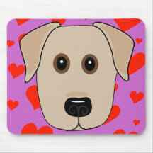 Amour jaune de Labrador Tapis De Souris