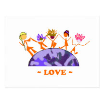 Amour - la terre cartes postales