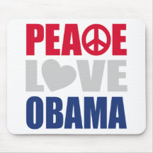 Amour Obama de paix Tapis De Souris