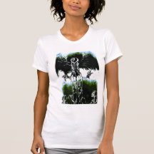 Amour païen de nature de femme d'arbre t-shirt