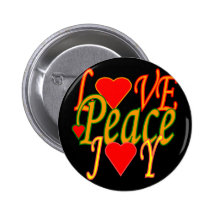 Amour, paix et joie badge