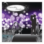 Amour pourpre de couples de monogramme de faire-pa