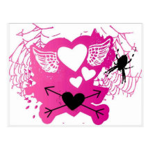 Amour punk carte postale