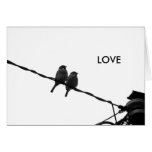 Amour/regard dans la même direction carte de vœux