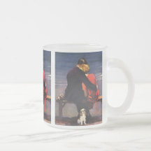 Amour romantique vintage, Romance sur la plage Tasse À Café