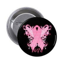 Amour rose de ruban pin's