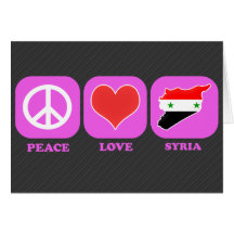 Amour Syrie de paix Cartes