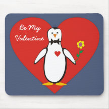 Amour Valentine Mousepad de pingouin Tapis De Souris