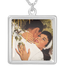 Amour vintage Romance, couple dans une étreinte af Collier
